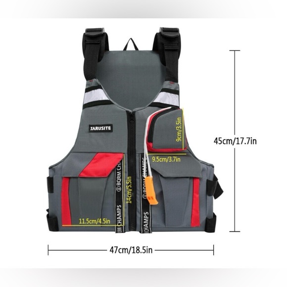 Jurasite Impact Jacket, Wakeboard Vest for Fishing Sailing Surfing Boating New - Picture 6 of 17